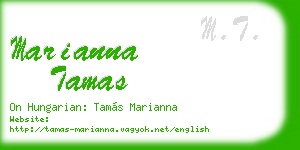 marianna tamas business card